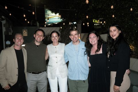 Founders and investors at Bulletpitch's LA dinner